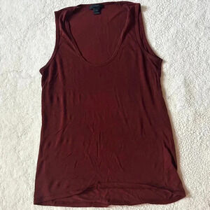 J Crew Maroon Basic Tank Top